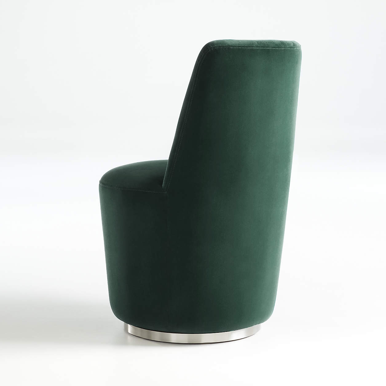 Ofelia Hunter Green Velvet Swivel Dining Chair - Image 2