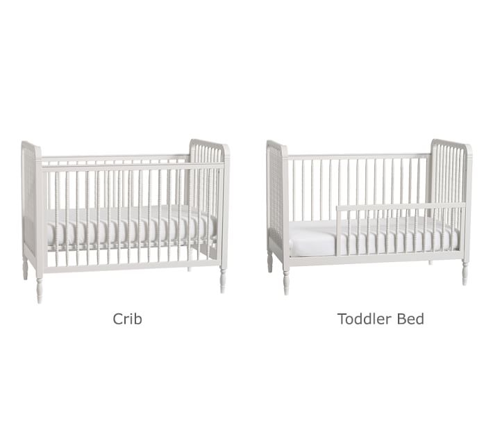 Elsie 2-in-1 Spindle Crib, Simply White, UPS Delivery - Image 2