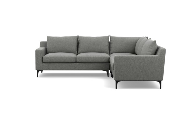 Sloan Corner Sectional Sofa, Matte Black Sloan L Leg - Image 0
