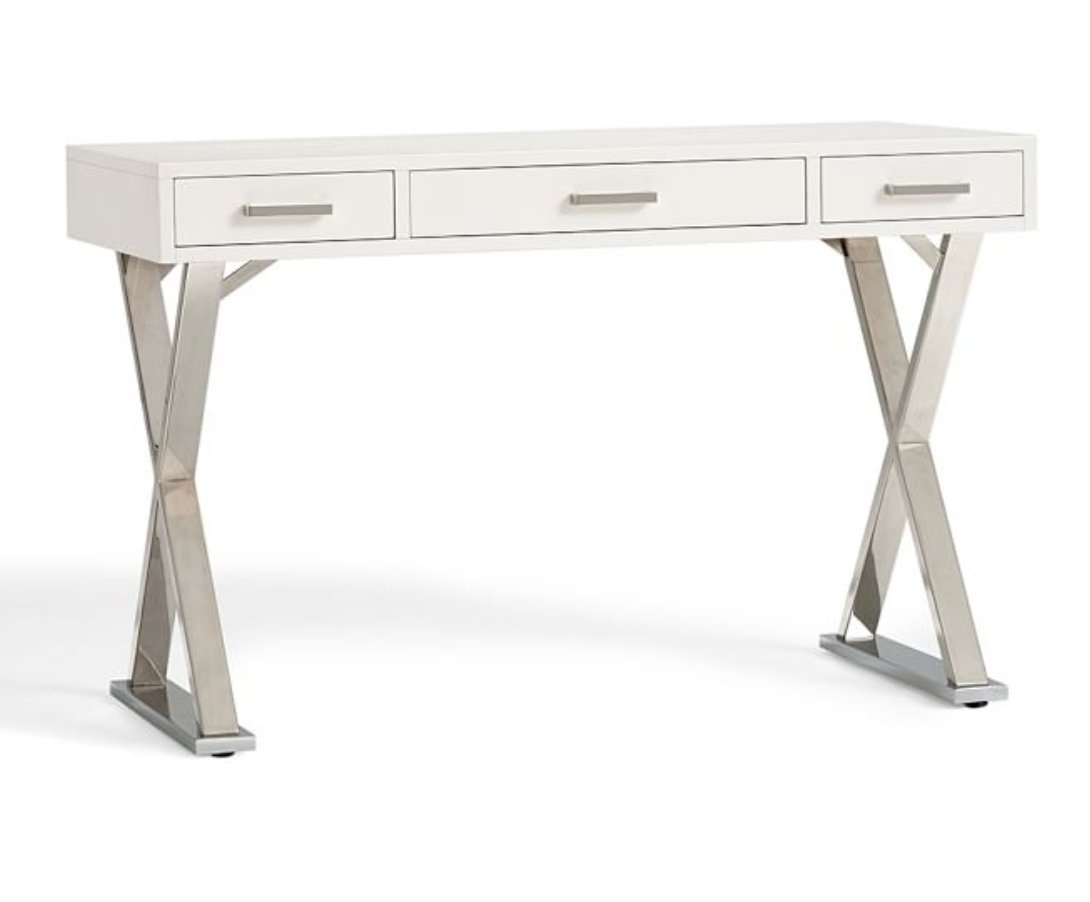 Ava 47.5" Writing Desk with Drawers - Image 0