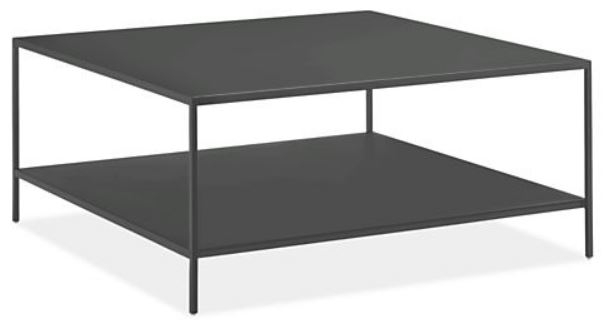 Slim Coffee Table, Square, Graphite - Image 0