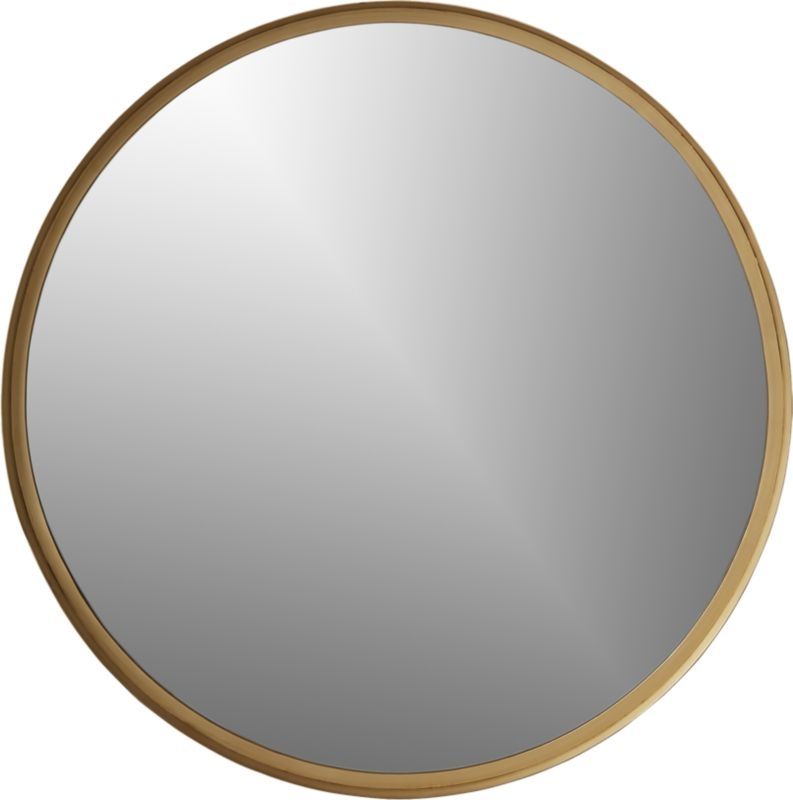 Croft Round Brass Mirror 36" - Image 4