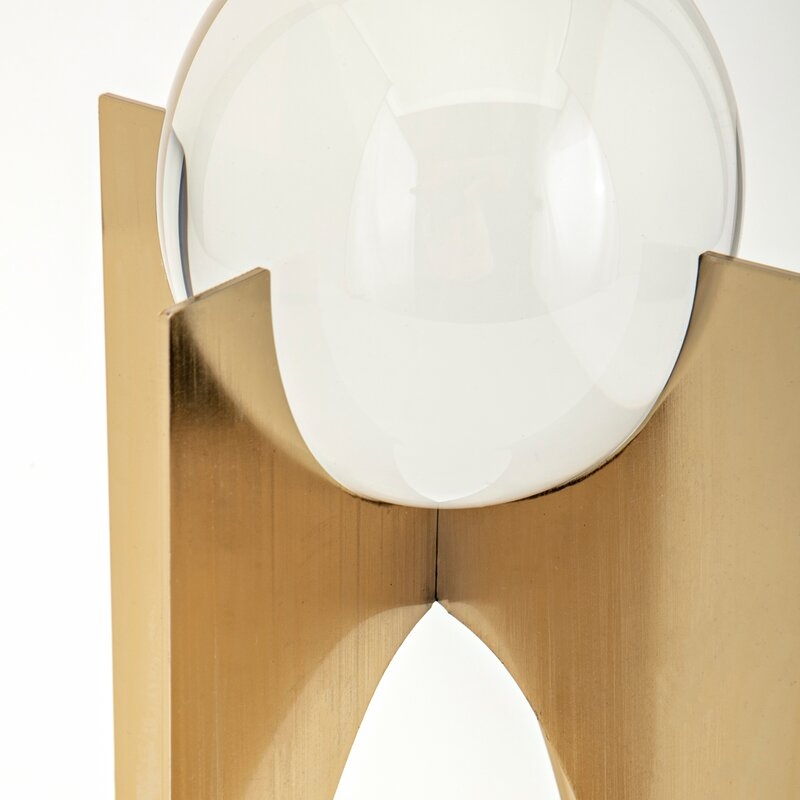 CRYSTAL BALL ON STAND 2 PIECE SCULPTURE SET - Image 2