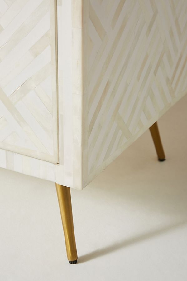 Optical Inlay Media Console By Anthropologie in Black - Image 6