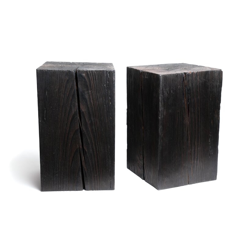 Sisneros Solid Wood Block End Table - Image 0