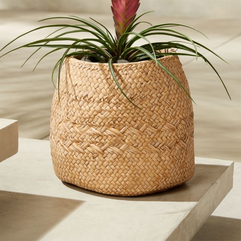 Cement Basket Large Planter - Image 2