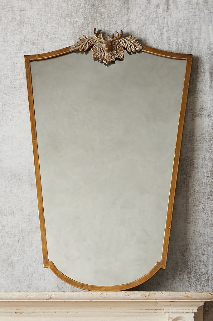 Wooded Manor Mirror - Deer - Image 0