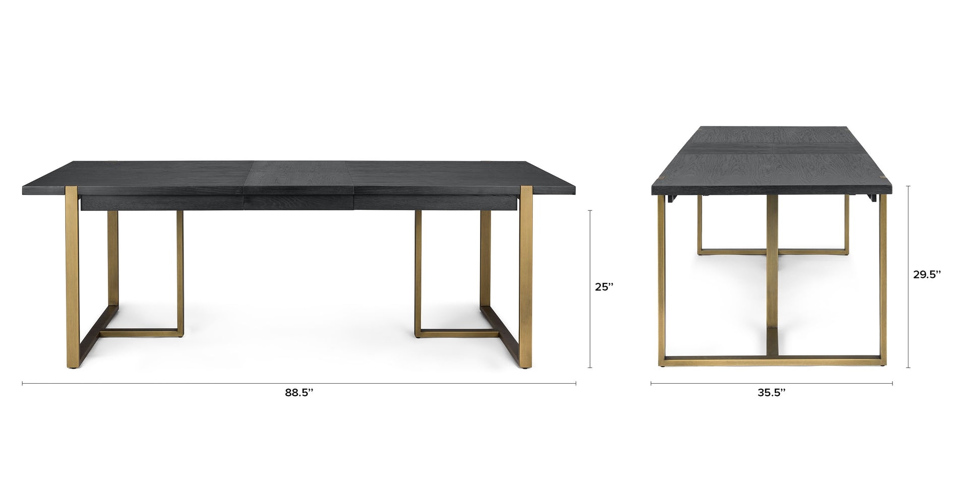 Oscuro Black Extendable Dining Table - Image 6