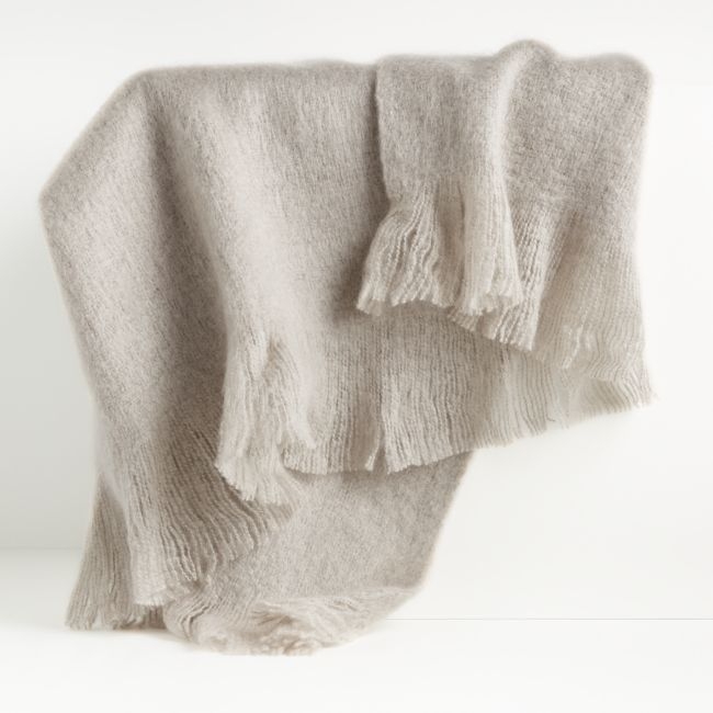 Loren Soft Throw Blanket, Gray - Image 1
