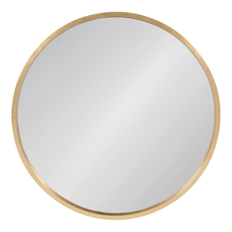 21.6" x 21.6" Gold Swagger Modern & Contemporary Accent Mirror - Image 2