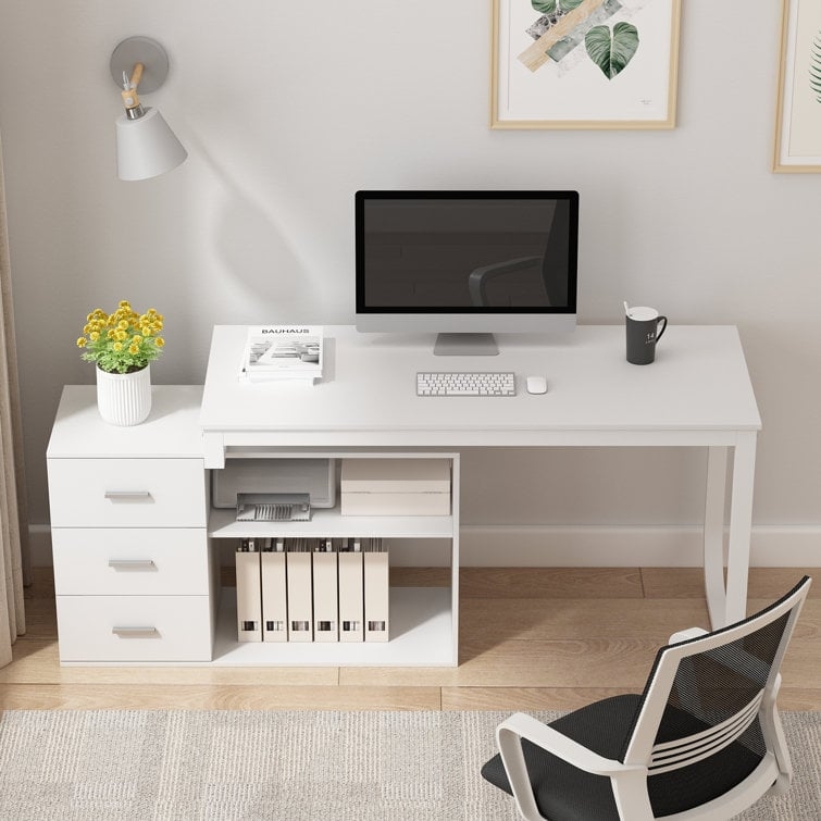 Upgrated L-Shaped Computer Desk With Strong Storage - Image 1
