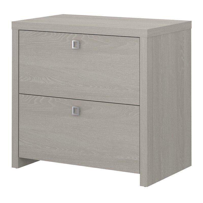 Echo 2-Drawer Lateral Filing Cabinet / Gray Sand - Image 0