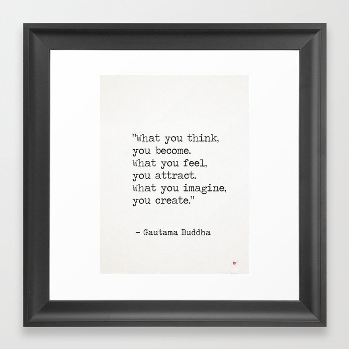 Buddha quote 5 Framed Art Print - Image 0
