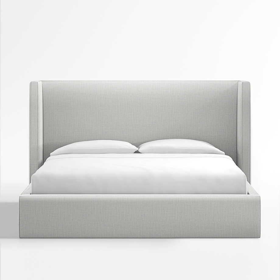 Arden Oyster Grey Upholstered King Bed with 52" Headboard - Image 0