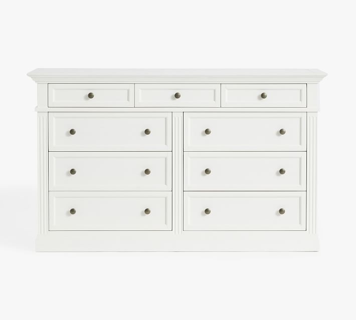 Livingston 9-Drawer Wide Dresser, Montauk White - Image 0