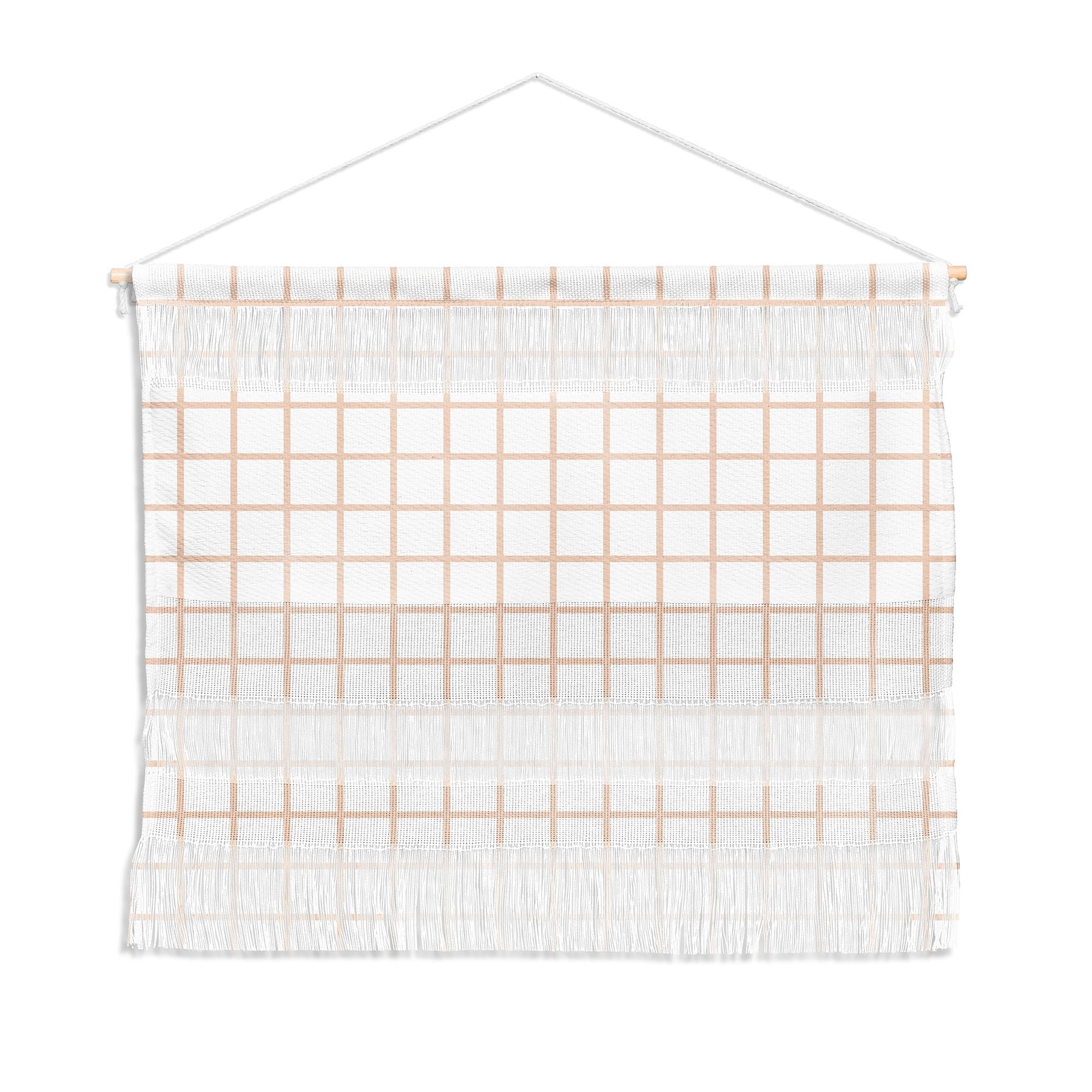 Blush Grid by Little Arrow Design Co - Wall Hanging Landscape Small 26" x 18.25" - Image 0