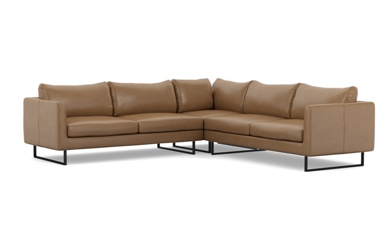 OWENS LEATHER Leather Corner Sectional Sofa - Image 2