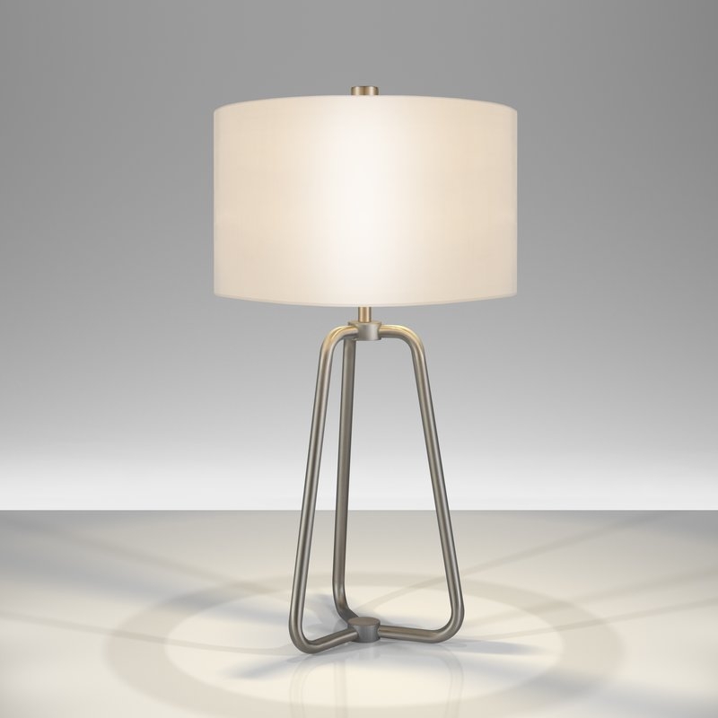 Bella 26" Table Lamp - Brushed Nickel - Image 3