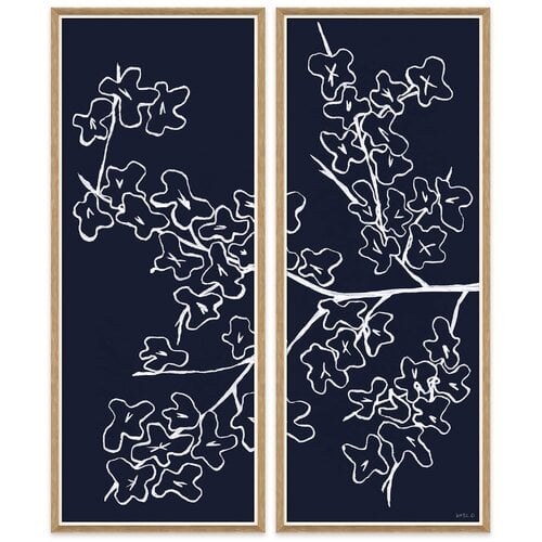Soicher Marin Cherry Blossom I and II by Susan Hable - 2 Piece Picture Frame Painting Print Set - Image 0