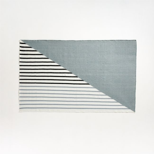 8'x10' Colorblock Stripe Performance Rug - Image 0