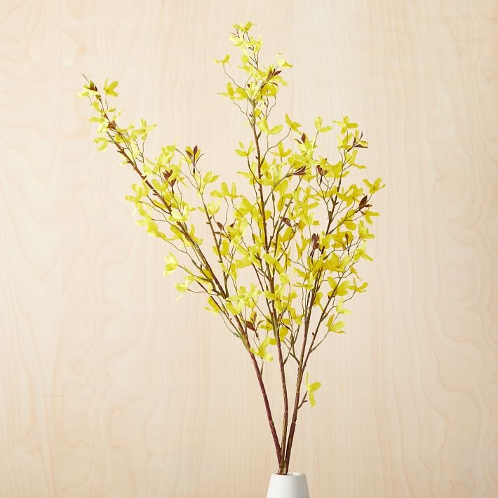 Faux Yellow Forsythia Tree Branch - Image 0