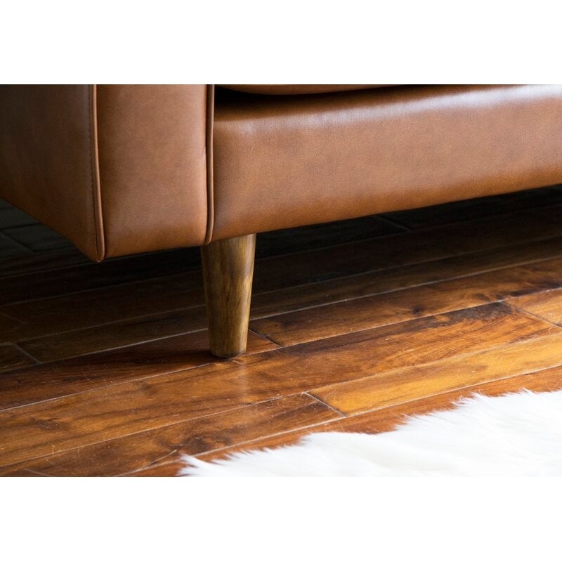 Rumsey 80" Genuine Leather Square Arm Sofa - Image 2