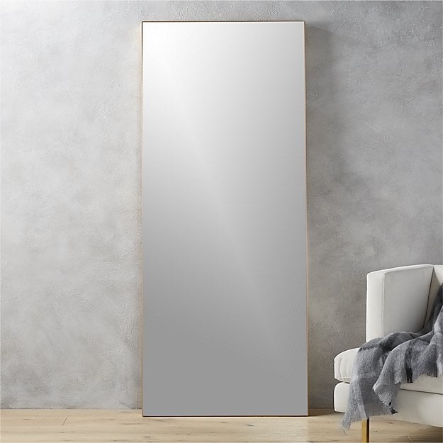 Infinity brass 32"x76" floor mirror - Image 0