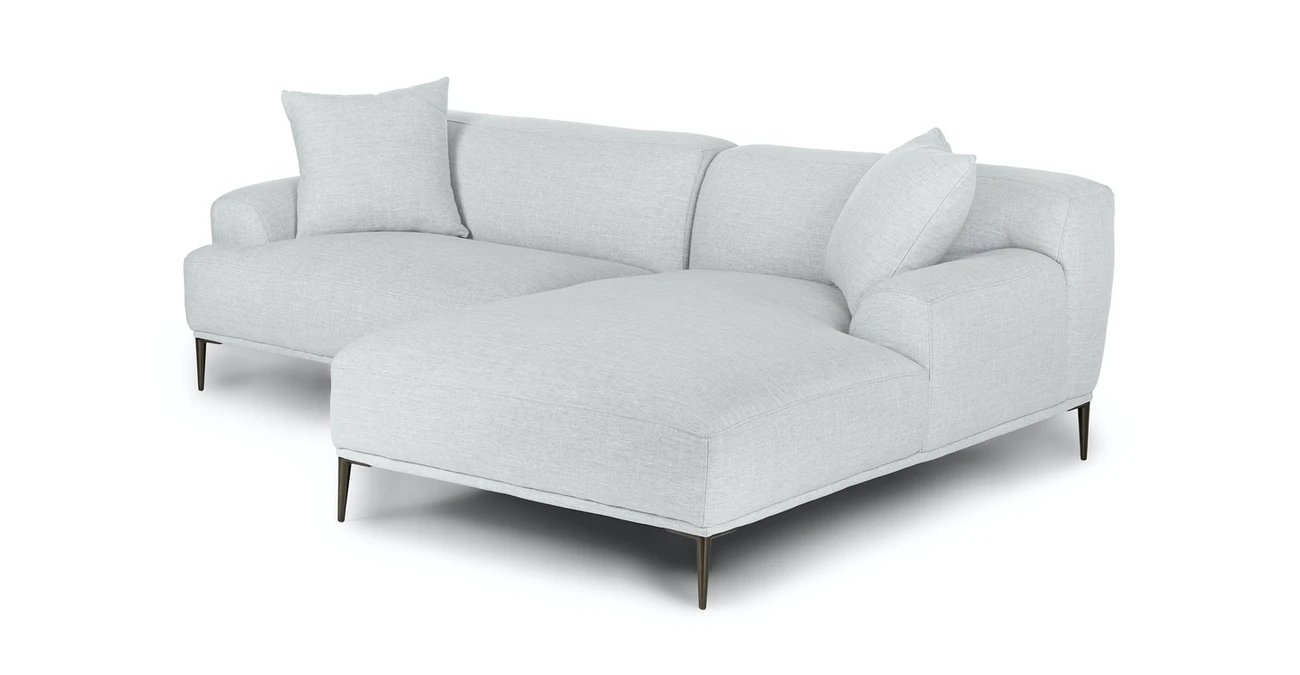 Abisko Mist Gray Right Sectional - Image 1