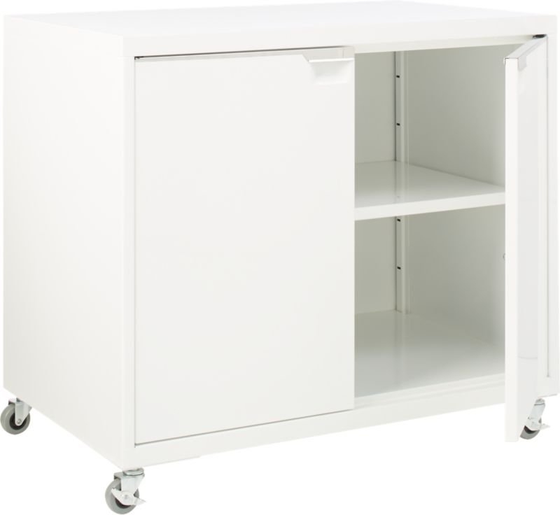 TPS White 2-Door Wide Cabinet - Image 3