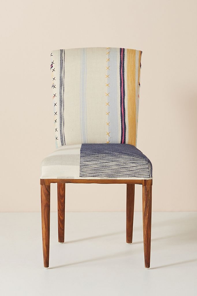 Elza Striped Dining Chair - Image 1