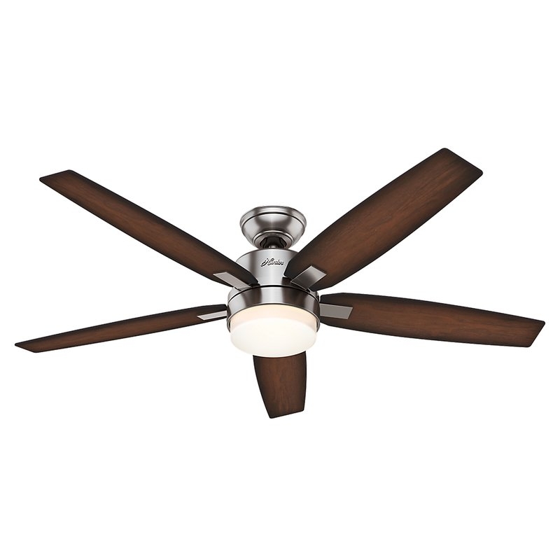 54" Windemere 5 Blade Ceiling Fan with Remote, Light Kit Included - Image 0
