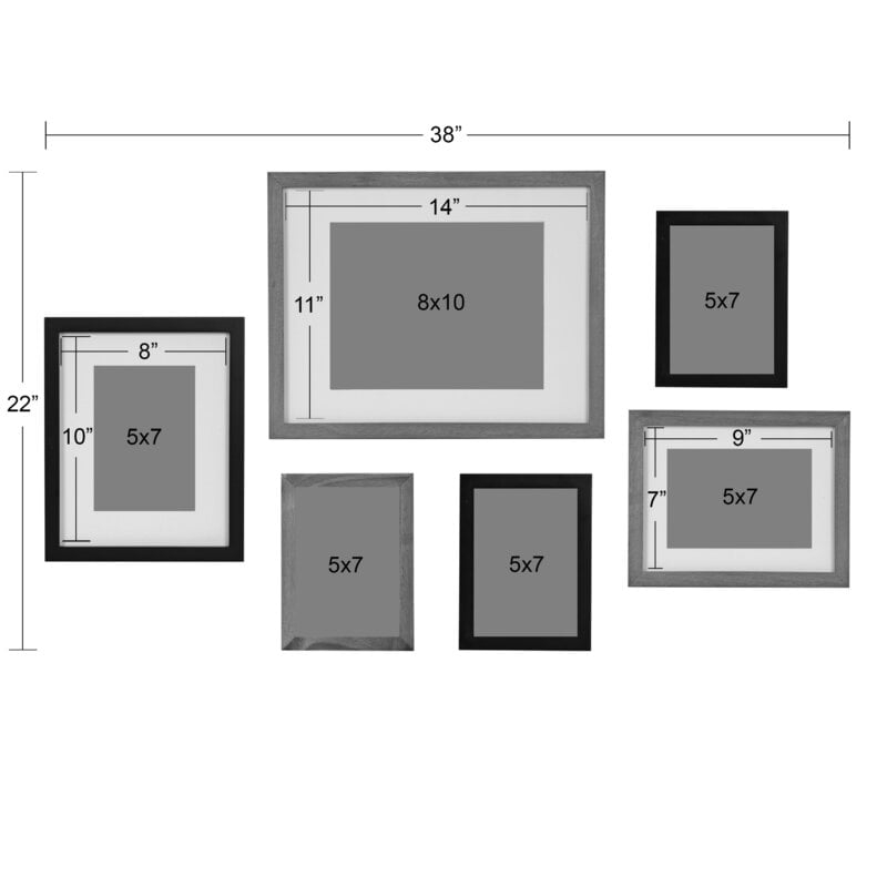6 Piece Jakasia Gallery Wall Picture Frame Set - Image 5