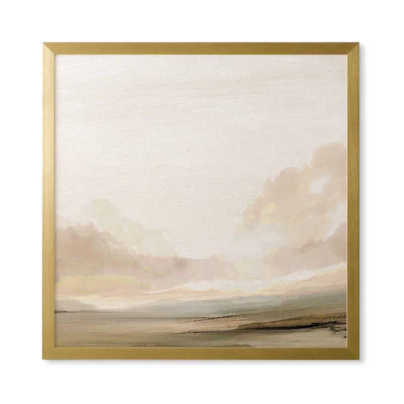 The South Framed Wall Art, 30" x 30" - GOLD Frame - Image 0