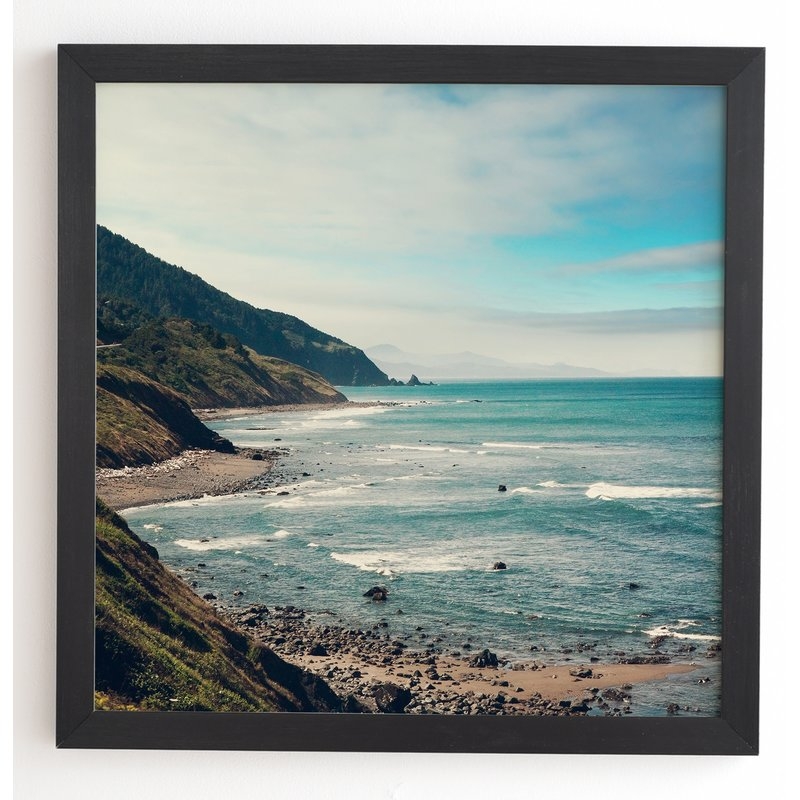 California Pacific Coast Highway Framed Photographic Print - Black Frame 30x30 - Image 0