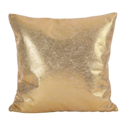 Alejandre Shimmering Metallic Foil Throw Pillow - Image 0