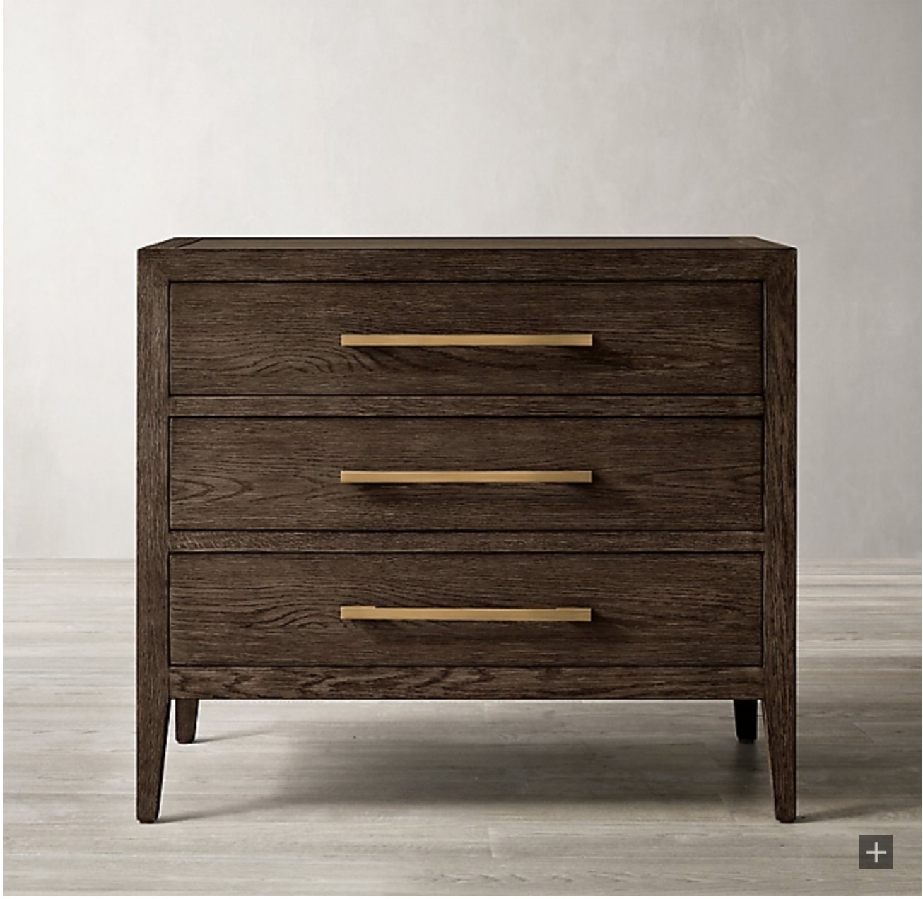 FRENCH CONTEMPORARY CLOSED NIGHTSTAND 26" - Image 0