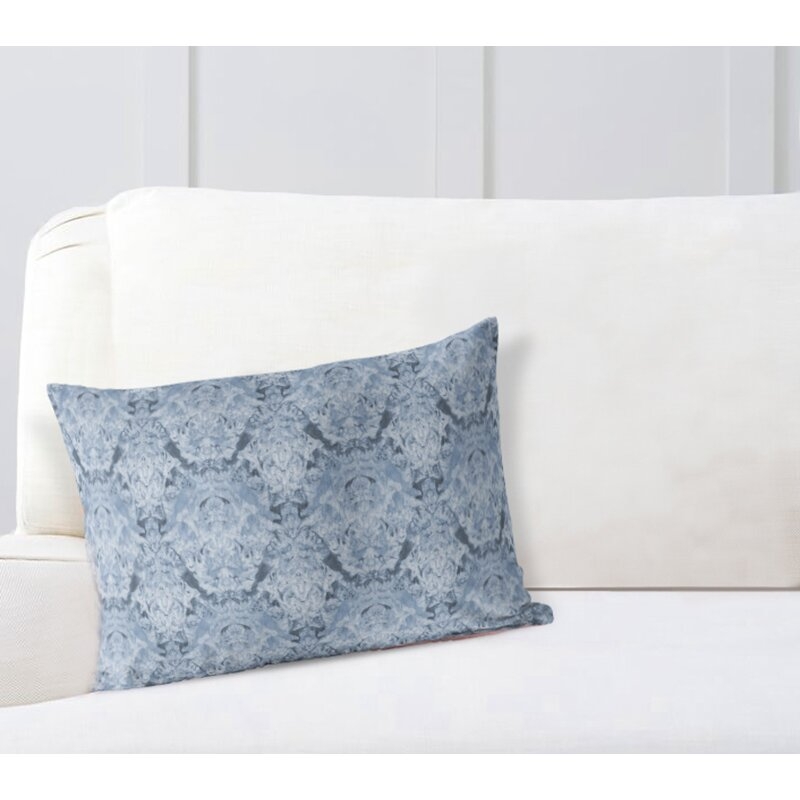 Garstang 100% Cotton Damask Lumbar Pillow Indoor - Image 1