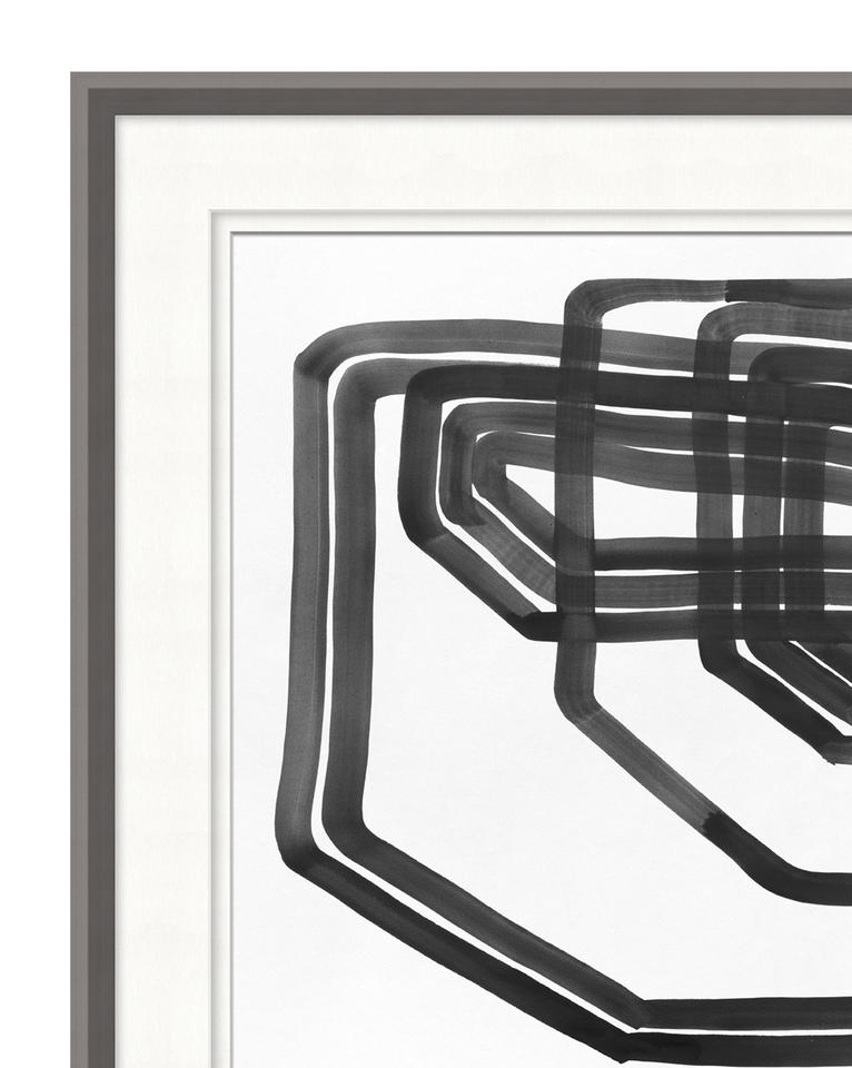 LINED ABSTRACT 4 Framed Art - Image 1