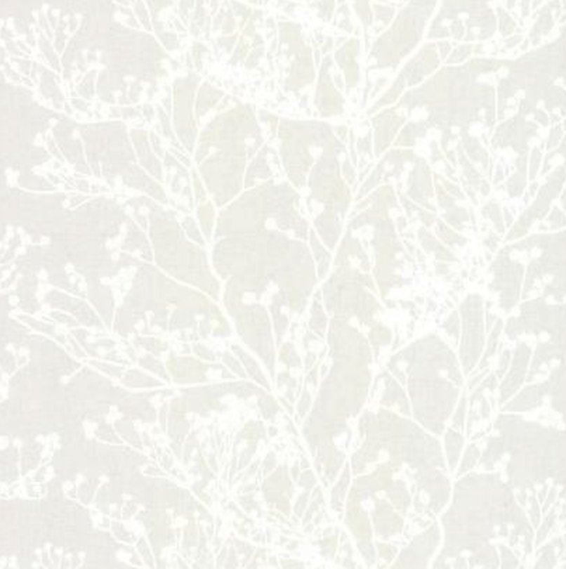 Budding Branch Silhouette Grasscloth Wallpaper - Image 0