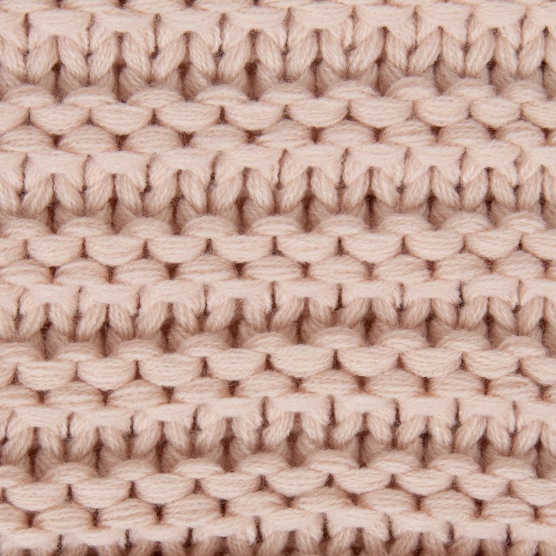 August Grove Dorcheer Chunky Ribbed Knit Throw Blanket in Dusty Pink - Image 4