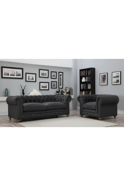 Blake Morgan Linen Sofa - Image 9