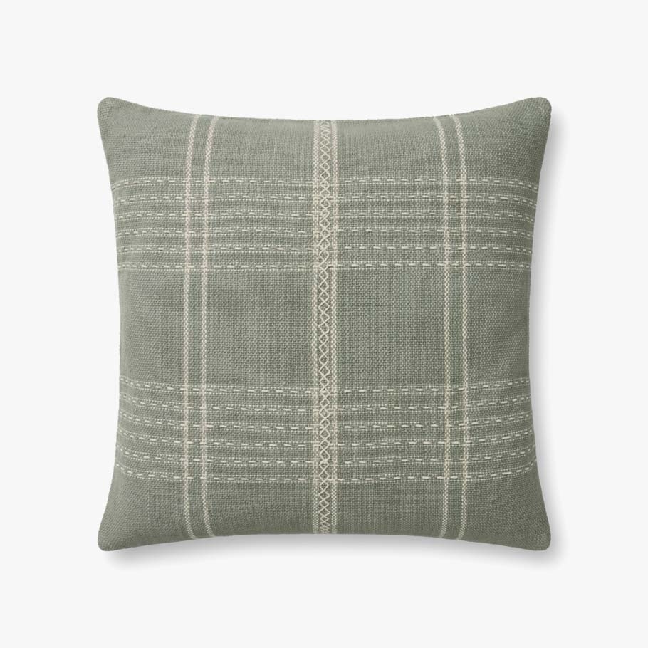 PILLOWS PMH0014 SAGE 22" x 22" Cover w/Poly - Restock September 30 - Image 0