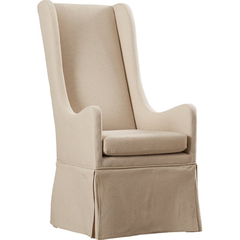 Saltash Upholstered Dining Chair, Neutral Linen - Image 3