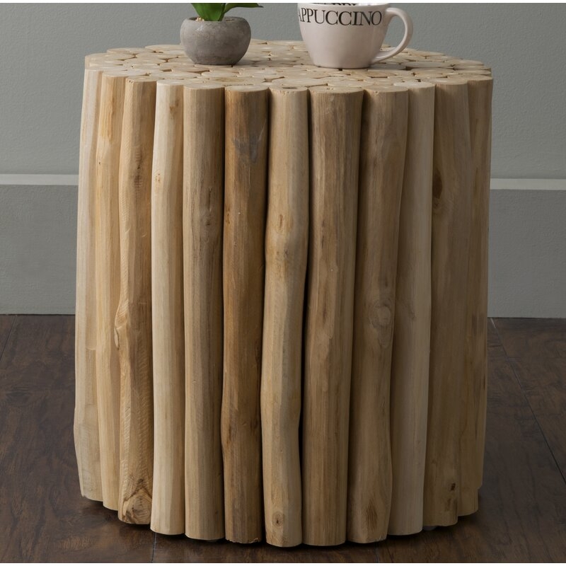 Tatyana Solid Wood Pedestal End Table - Image 0