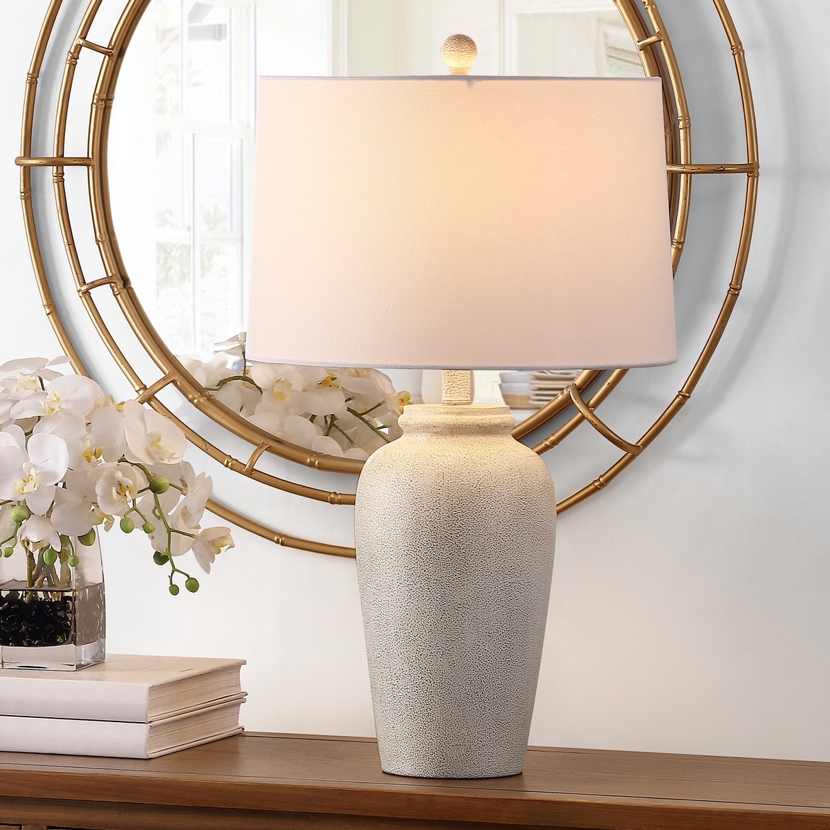 Sabrin 26" Table Lamp - Cream - Safavieh - Image 1