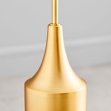 Hudson Floor Lamp, Large, Antique Brass - Image 1