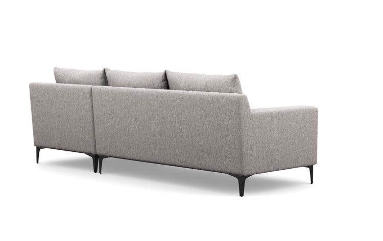 SLOAN Sectional Sofa with Right Chaise in Earth with matte black legs - Image 2