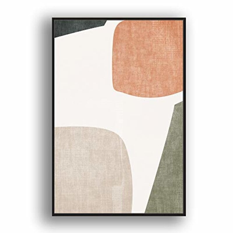 Abstract Color Block - Floater Frame Graphic Art Print on Canvas - Image 0