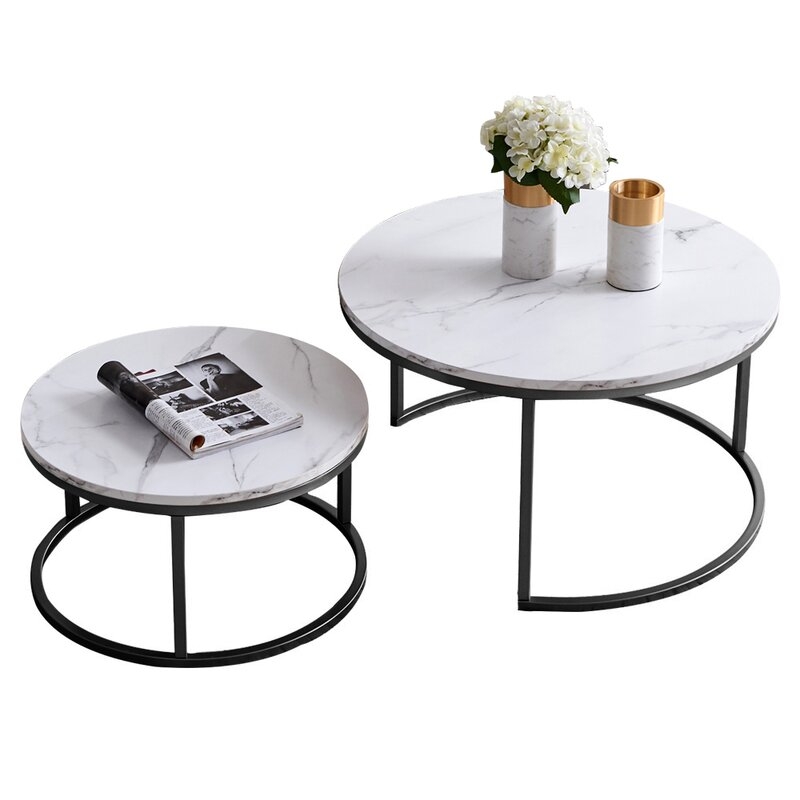 Normandin Frame 2 Piece Nesting Tables - Image 0