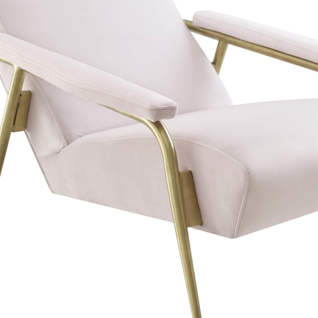Abrielle Blush Velvet Chair - Image 2